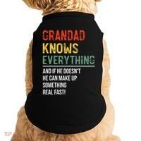 Grandad Knows Everything Father's Day Grandad Doggie Tank thumb 0