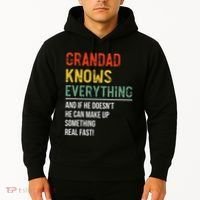Grandad Knows Everything Father's Day Grandad Hoodie thumb 2