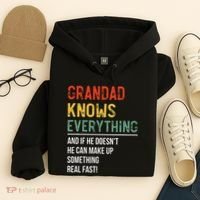 Grandad Knows Everything Father's Day Grandad Hoodie thumb 4