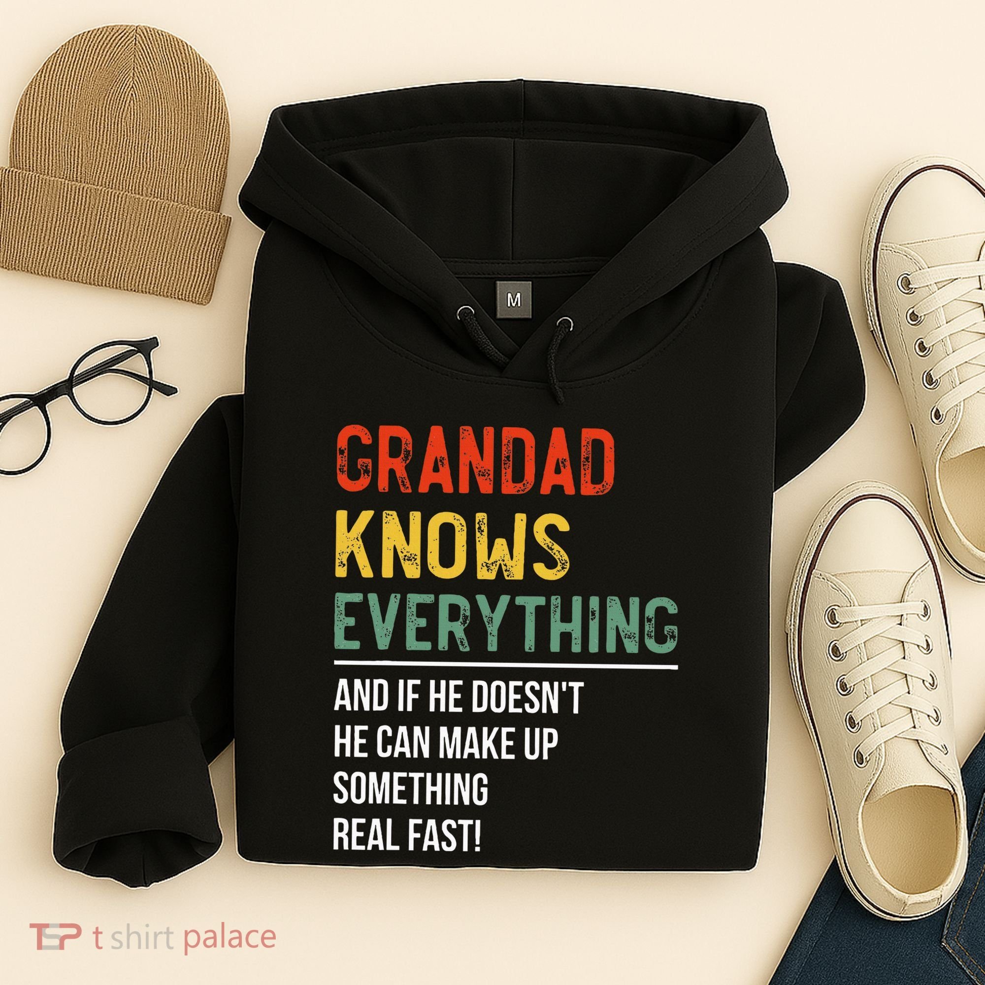 Grandad Knows Everything Father's Day Grandad Hoodie