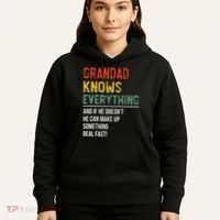 Grandad Knows Everything Father's Day Grandad Hoodie thumb 5