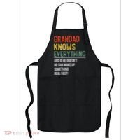 Grandad Knows Everything Father's Day Grandad Apron thumb 0