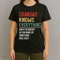 Grandad Knows Everything Father's Day Grandad T-Shirt thumb 4