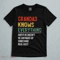 Grandad Knows Everything Father's Day Grandad T-Shirt thumb 5