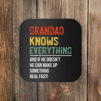 Grandad Knows Everything Father's Day Grandad Coaster thumb 0