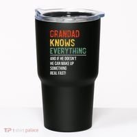 Grandad Knows Everything Father's Day Grandad Tumbler thumb 0
