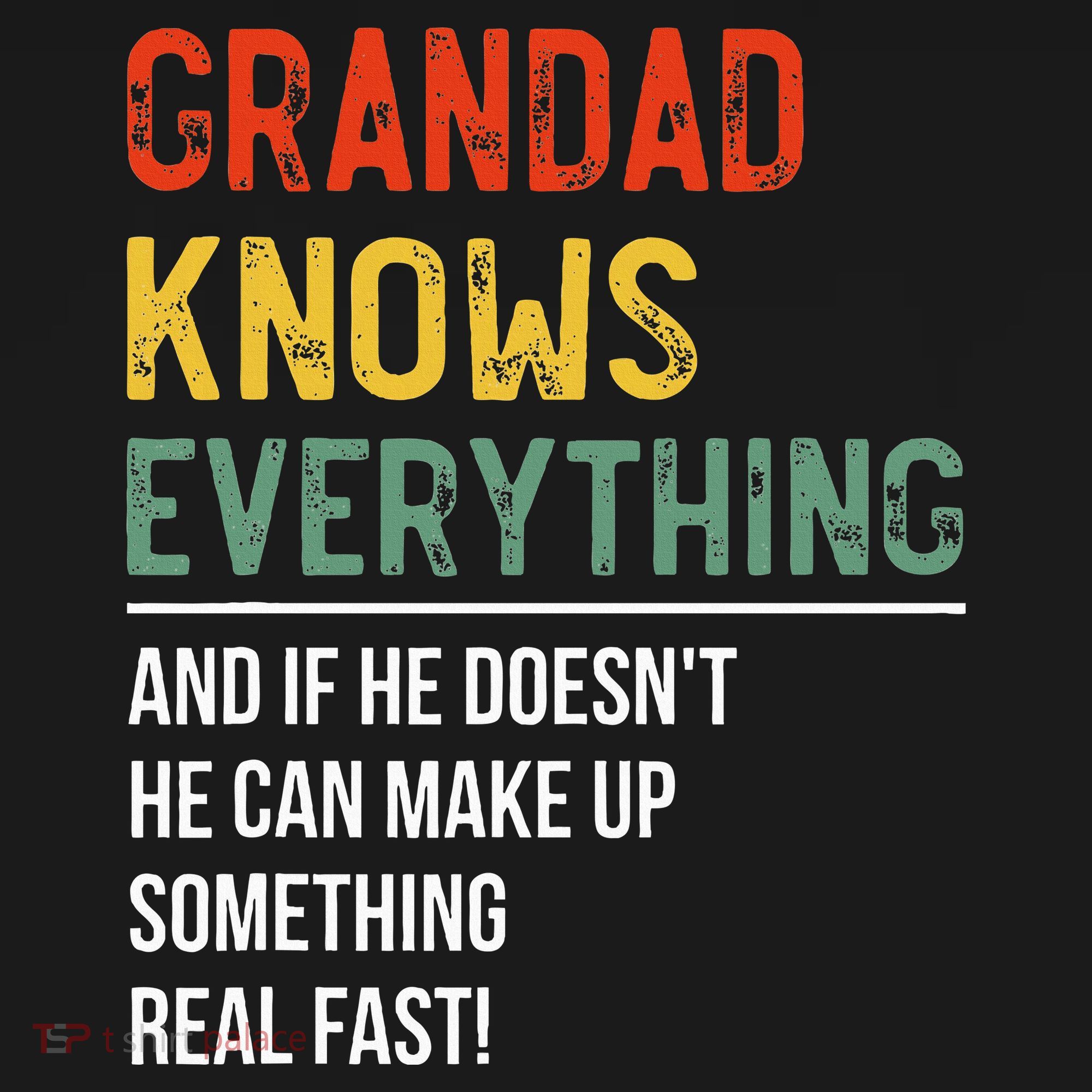 Grandad Knows Everything Father's Day Grandad Mousepad