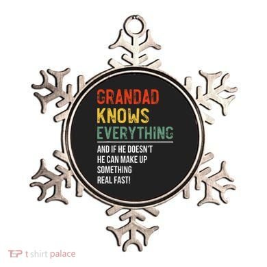 Grandad Knows Everything Father's Day Grandad Ornament