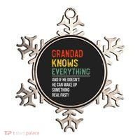 Grandad Knows Everything Father's Day Grandad Ornament thumb 0