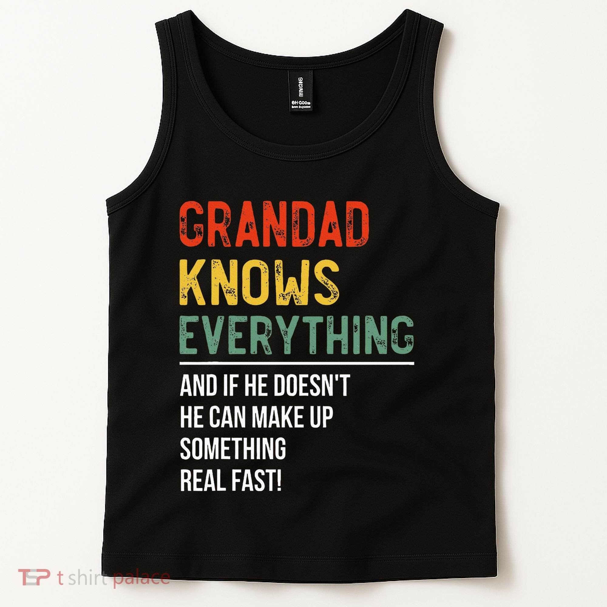 Grandad Knows Everything Father's Day Grandad Tank Top