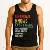 Grandad Knows Everything Father's Day Grandad Tank Top thumb 3