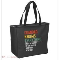 Grandad Knows Everything Father's Day Grandad Tote Bag thumb 2