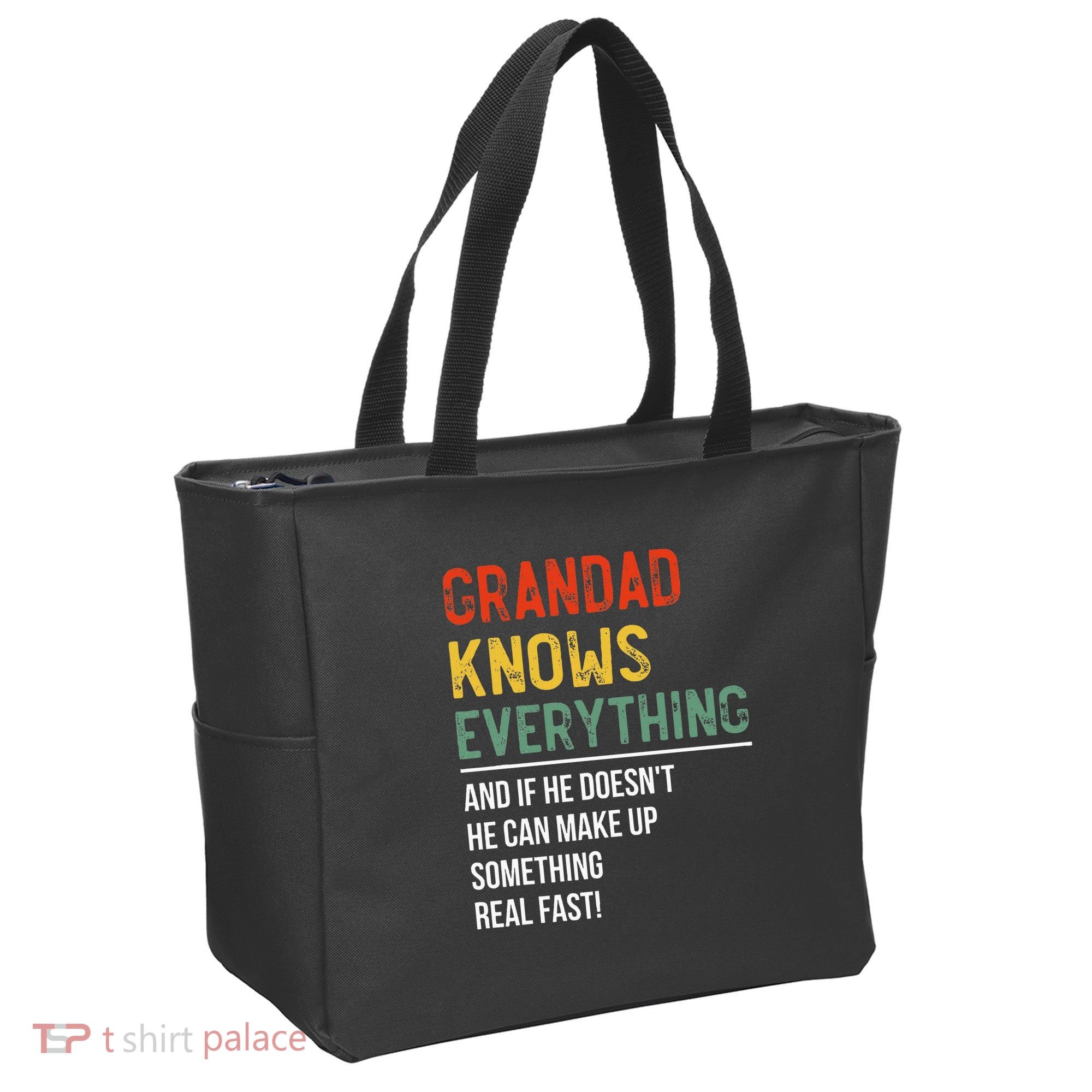 Grandad Knows Everything Father's Day Grandad Tote Bag