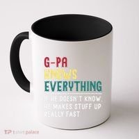 Gpa Know Everything Funny Fathers Day Gift For Grandfather Coffee Mug thumb 0