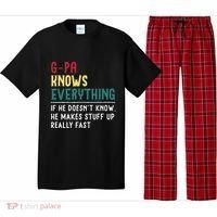 Gpa Know Everything Funny Fathers Day Gift For Grandfather Pajama Set thumb 0