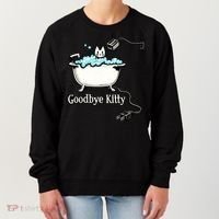 Goodbye Kitty Funny Bathtub Toaster Plug Bath Meme Women's Sweatshirt thumb 0