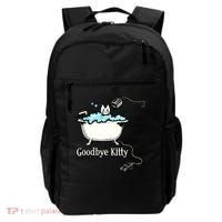 Goodbye Kitty Funny Bathtub Toaster Plug Bath Meme Backpack thumb 0