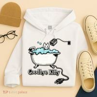 Goodbye Kitty Funny Bathtub Toaster Plug Bath Meme Hoodie thumb 4