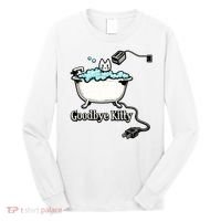 Goodbye Kitty Funny Bathtub Toaster Plug Bath Meme Long Sleeve Shirt thumb 0