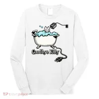 Goodbye Kitty Funny Bathtub Toaster Plug Bath Meme Long Sleeve Shirt thumb 0