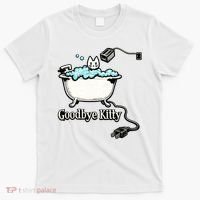 Goodbye Kitty Funny Bathtub Toaster Plug Bath Meme T-Shirt thumb 0