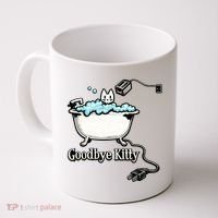 Goodbye Kitty Funny Bathtub Toaster Plug Bath Meme Coffee Mug thumb 0