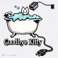 Goodbye Kitty Funny Bathtub Toaster Plug Bath Meme Beanie thumb 2