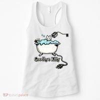 Goodbye Kitty Funny Bathtub Toaster Plug Bath Meme Women's Tank Top thumb 0