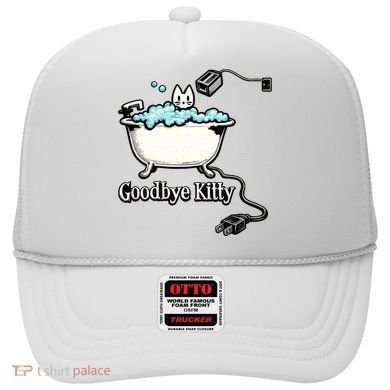 Goodbye Kitty Funny Bathtub Toaster Plug Bath Meme Hat