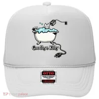 Goodbye Kitty Funny Bathtub Toaster Plug Bath Meme Hat thumb 0