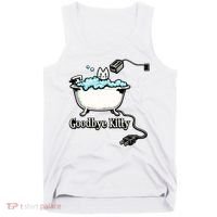 Goodbye Kitty Funny Bathtub Toaster Plug Bath Meme Tank Top thumb 0