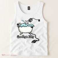 Goodbye Kitty Funny Bathtub Toaster Plug Bath Meme Tank Top thumb 2