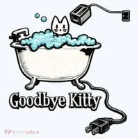 Goodbye Kitty Funny Bathtub Toaster Plug Bath Meme Tank Top thumb 6