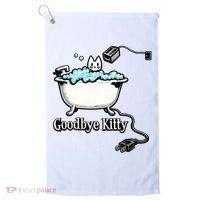 Goodbye Kitty Funny Bathtub Toaster Plug Bath Meme Golf Towel thumb 0