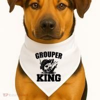 Grouper King Fishing USA-Made Doggie Bandana thumb 1