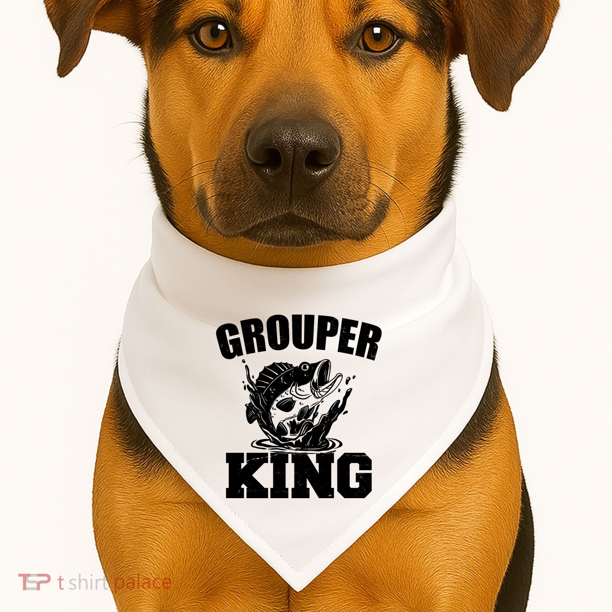 Grouper King Fishing USA-Made Doggie Bandana