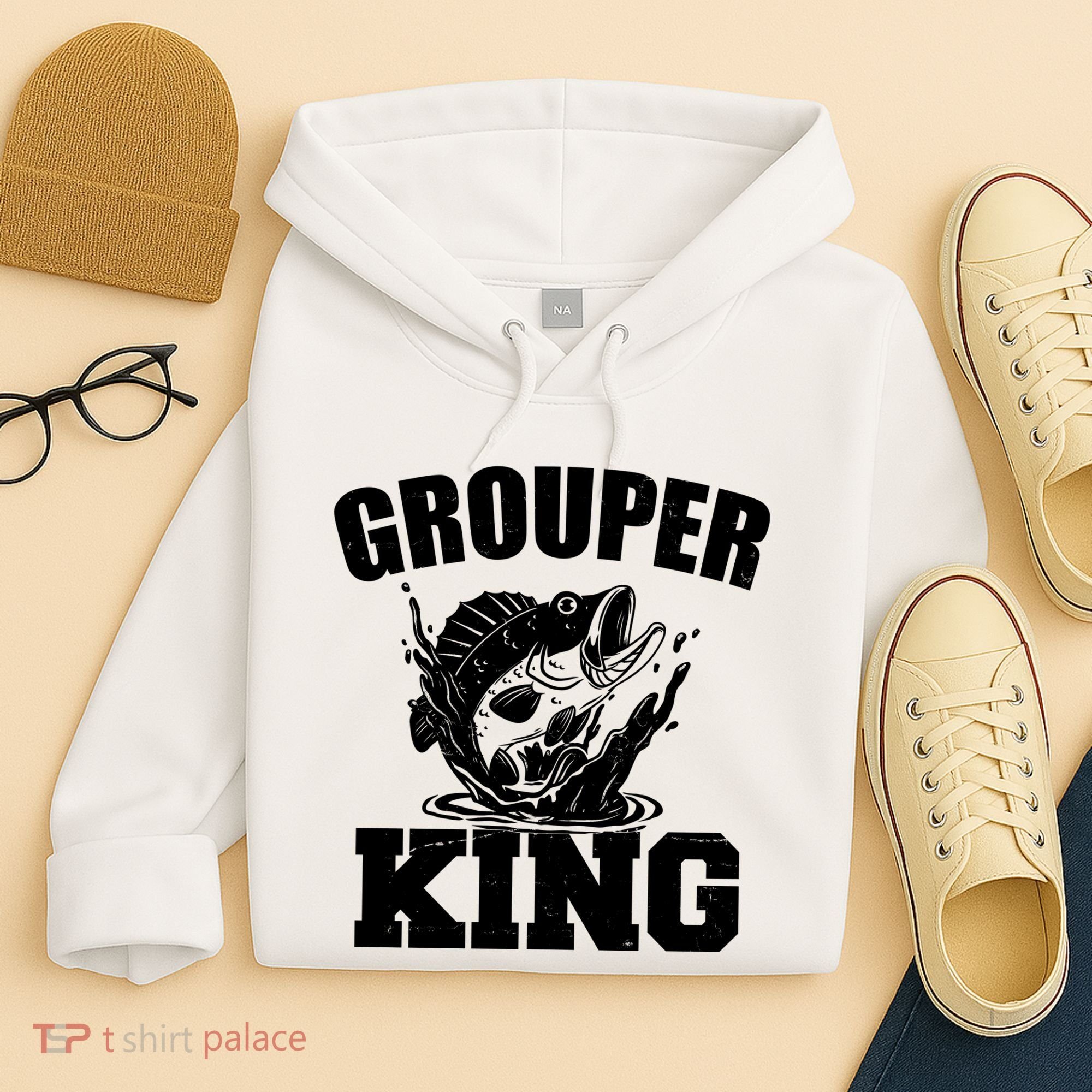 Grouper King Fishing Hoodie