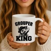Grouper King Fishing Coffee Mug thumb 3
