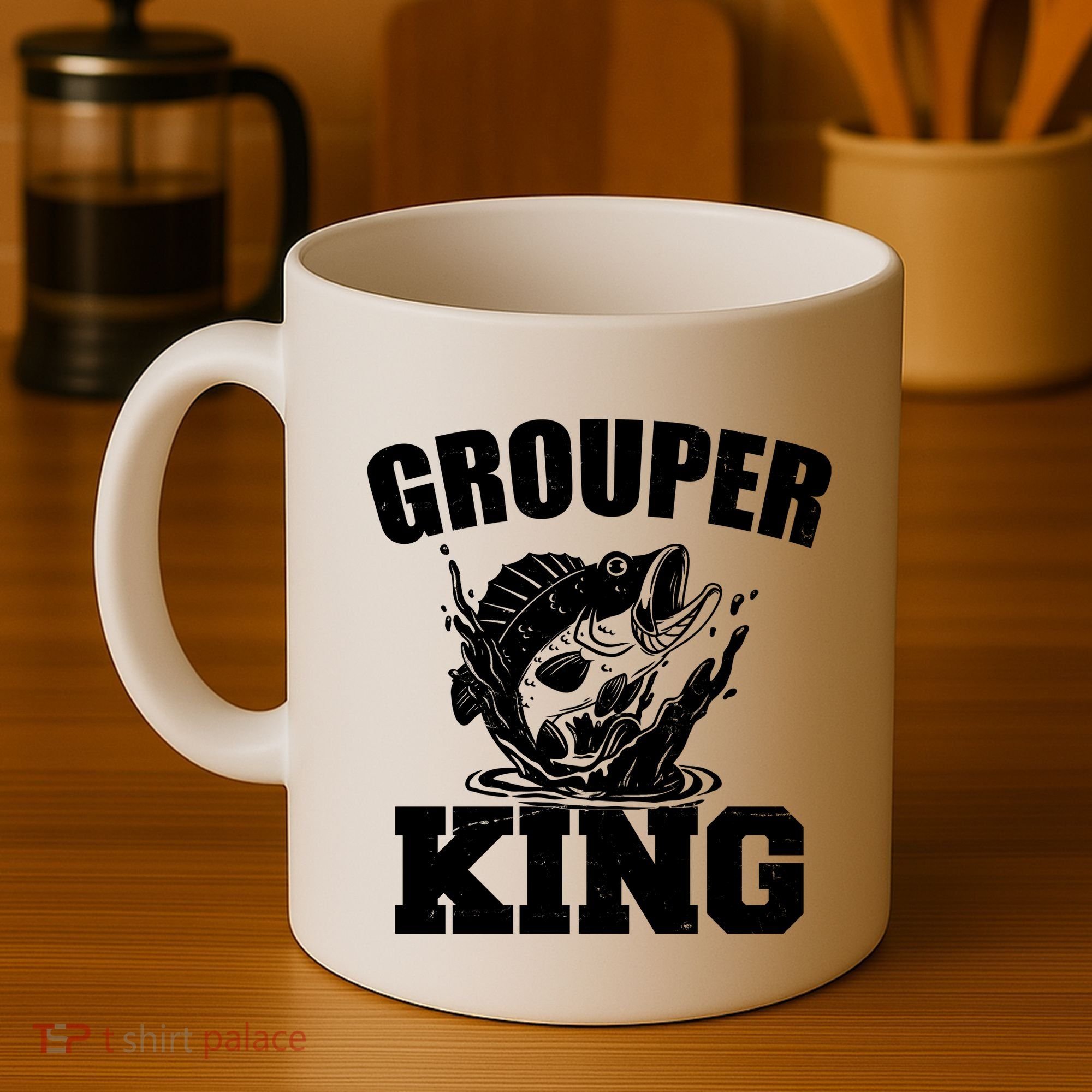 Grouper King Fishing Coffee Mug