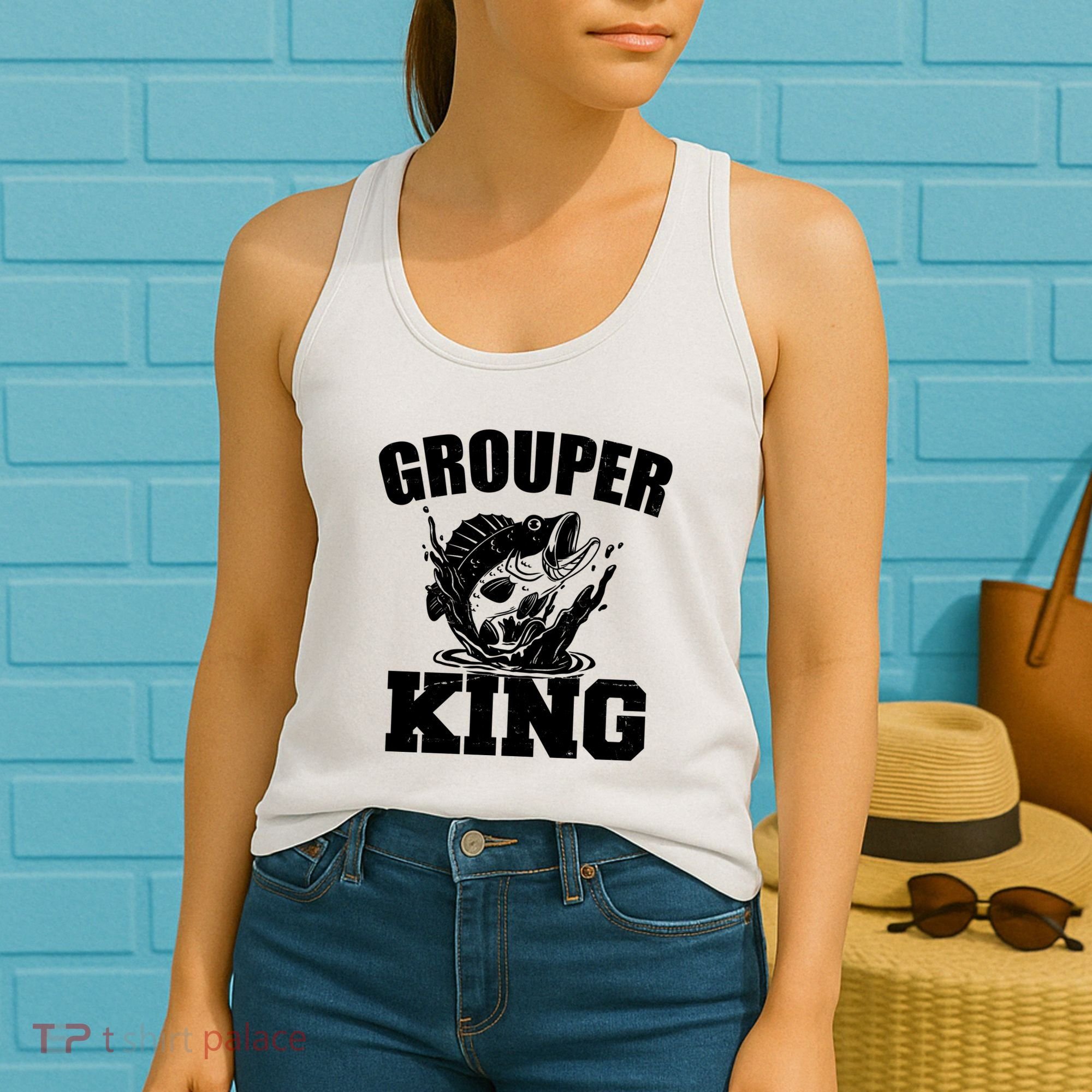 Grouper King Fishing Women's Tank Top