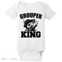 Grouper King Fishing Baby Bodysuit thumb 0