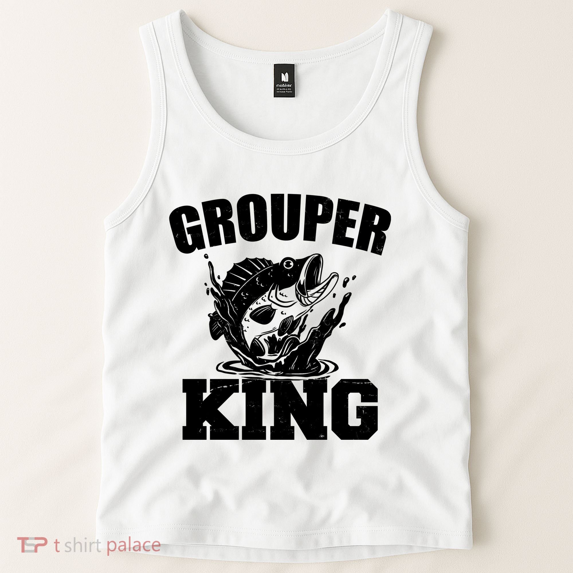Grouper King Fishing Tank Top