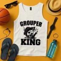 Grouper King Fishing Tank Top thumb 4
