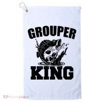 Grouper King Fishing Golf Towel thumb 0