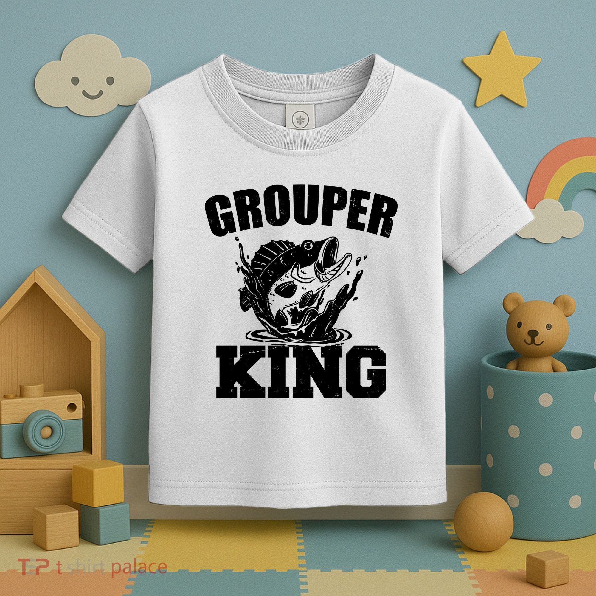 Grouper King Fishing Toddler T-Shirt