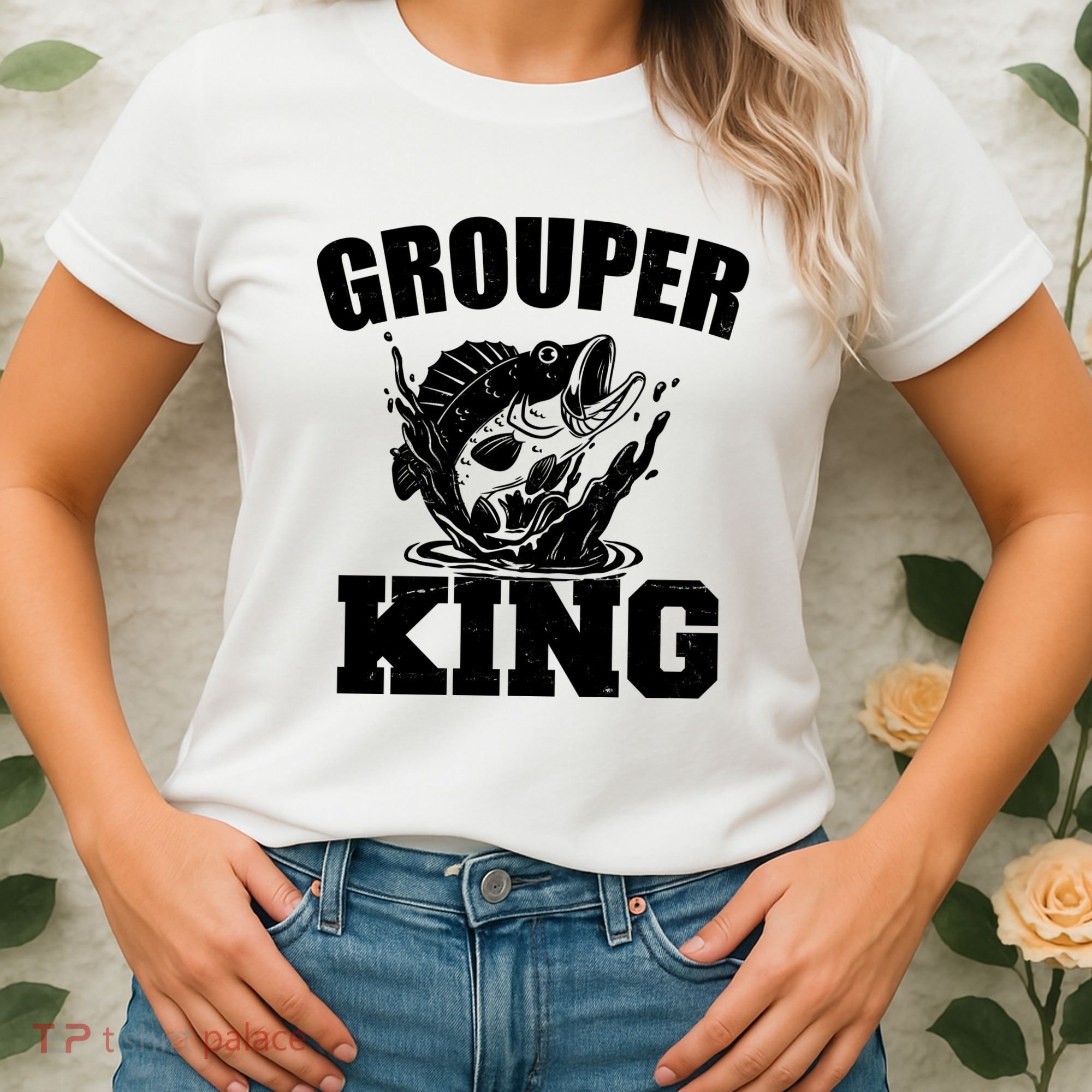 Grouper King Fishing Women's T-Shirt