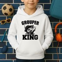 Grouper King Fishing Kids Hoodie thumb 2