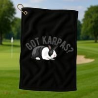 Got Karpas Funny Passover Seder Plate Jewish Humor Meme Gift Golf Towel thumb 1