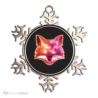 Galaxy Kitsune Fox Ornament