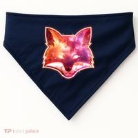 Galaxy Kitsune Fox USA-Made Doggie Bandana thumb 0